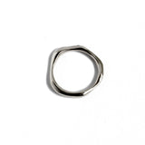 Baroque Band with Natural Diamonds - Sterling Silver