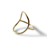Arch Envelope Ring - Solid 9ct Gold