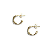 Everyday Small Baroque Hoops - Solid 9ct Gold