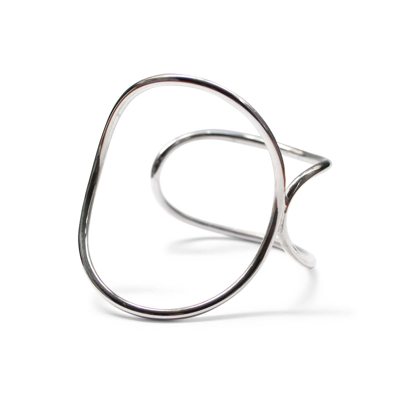 Floating Arch Cuff - Sterling Silver
