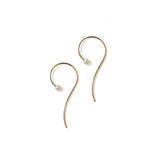 Grande Pearl Hook Earrings - Solid 9ct Gold