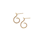 Swan Hoops - Solid 9ct Gold