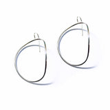 Large Arch Earrings - Sterling Silver
