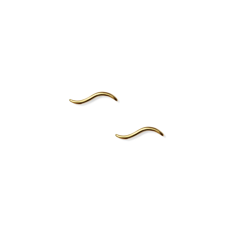 Shinka Stud Earrings - Solid 9ct Gold - READY TO SHIP